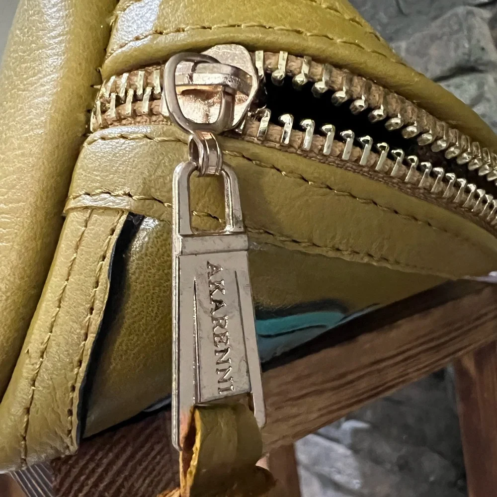 Floral Embossed Leather Pouch - Picture 7 of 11
